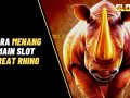 Ini Dia 4 Cara Menang Main Slot Great Rhino Menang Terus
